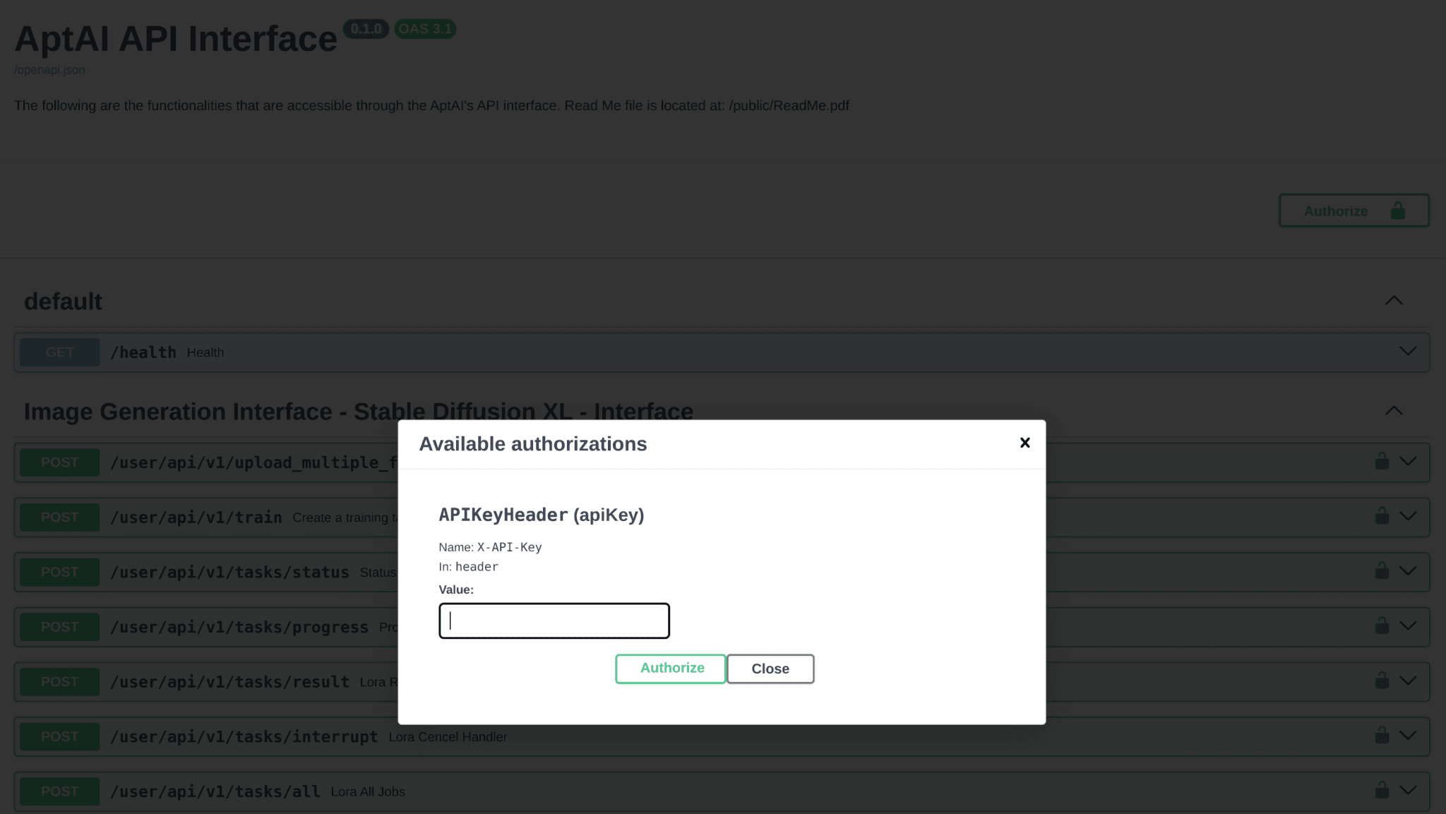 AptAI APIs — LLM endpoints (OpenAI-compatible)